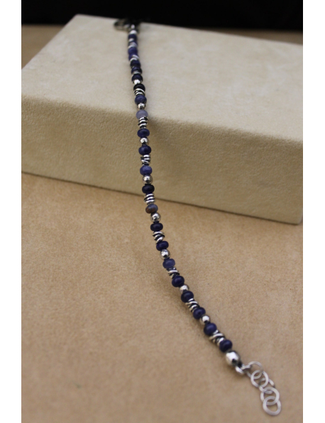 Bracciale rio sodalite e argento
