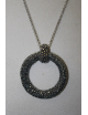 Pendente petit perlage in argento cm 80