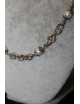 Collana mini drops argento e perle cm 46
