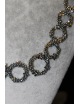 Collana millefiori in argento cm 47