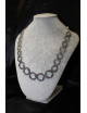 Collana millefiori in argento cm 47