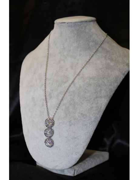 Pendente cascata shine in argento cm 45