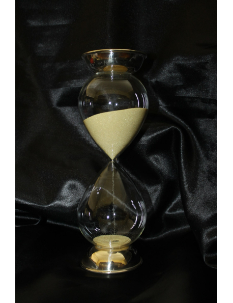 Clessidra con base in bila di argento