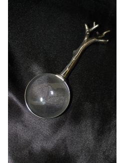 Lente di ingrandimento con manico in argento