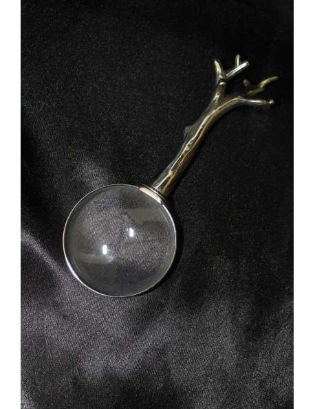 Lente di ingrandimento con manico in argento