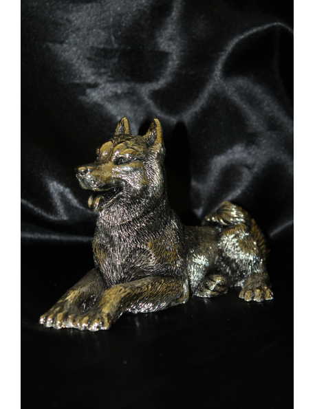 Lupo rivestito in argento