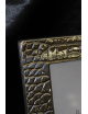Cornice in argento massiccio fatta a mano modello coccodrillo cm13x18