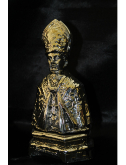 San Gennaro rivestito in argento fatto a mano