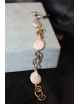 Bracciale con perle barocche e argento