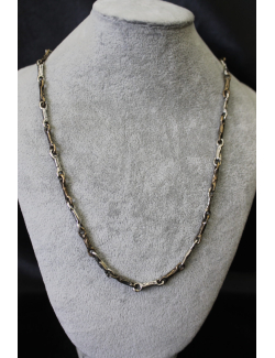 Collana in argento e bronzo modello catena