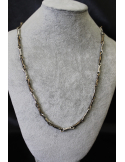 Collana in argento e bronzo modello catena