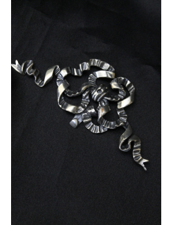 Gancio in argento per pergamena di laurea