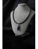 Collana spirale con ametista e argento