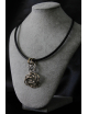Collana con pendente spirale in argento e bronzo