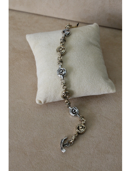Bracciale spiraline in argento e bronzo