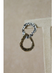 Orecchini martellati in argento e bronzo