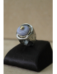Anello sigillo pietra polo in argento e bronzo