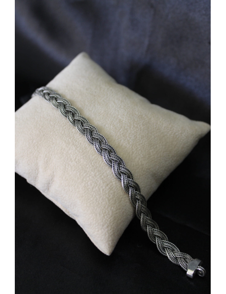 Bracciale intrecci modello corda in argento