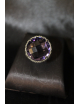 Anello alchimia con pietra viola