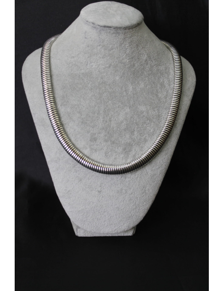 Collana tubogas in argento cm 45