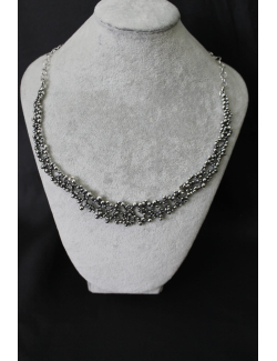 Collana perlage in argento cm 40