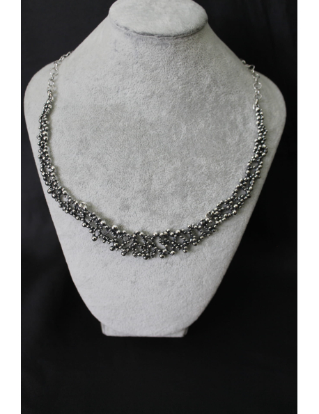 Collana perlage in argento cm 40
