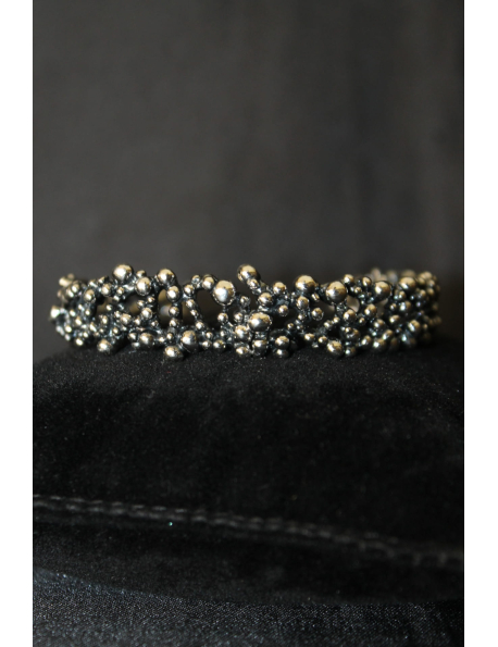 Bracciale perlage in argento