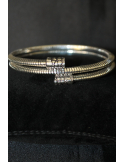 Bracciale tubogas croco doppio in argento