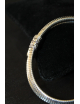 Bracciale tubogas croco doppio in argento