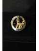 Anello in argento con San Gennaro dorato