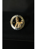 Anello in argento con San Gennaro dorato