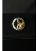 Anello in argento con San Gennaro dorato