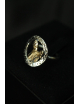 Anello in argento con San Gennaro dorato
