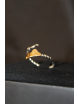 Anello in argento con vesuvio dorato