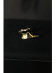 Anello in argento con vesuvio dorato