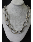Collana croco in argento cm 50