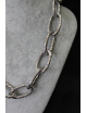 Collana croco in argento cm 50