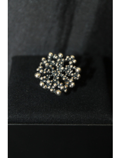 Anello perlage in argento mis. 16