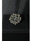 Anello perlage in argento mis. 16