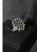 Anello perlage in argento mis. 16