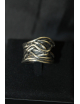 Anello fili in argento modello alto