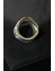 Anello fili in argento modello alto