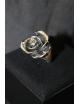 Anello modello rosa in argento