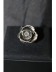 Anello modello rosa in argento