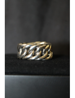 Anello modello catena in argento