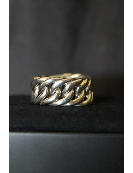 Anello modello catena in argento