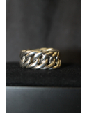 Anello modello catena in argento