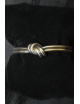 Bracciale rigido in argento modello doppio nodo