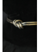 Bracciale rigido in argento modello doppio nodo