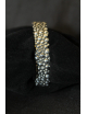 Bracciale rigido pralinato in argento massiccio